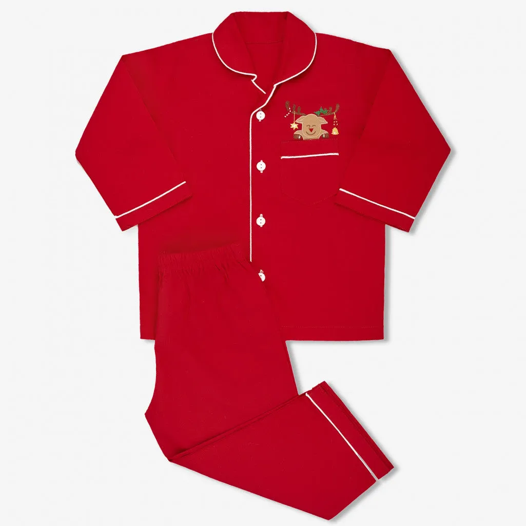 Women Reindeer Pajama Set