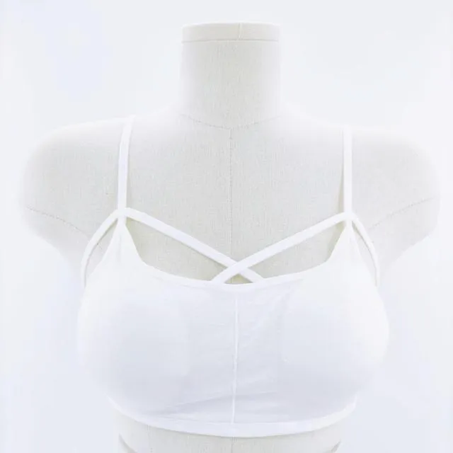 Women Sexy Crop Tops Bra Tube Top Female Streetwear Sleeveless Seamless Sports Bra Crop Camis