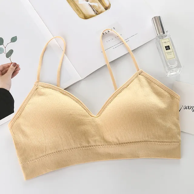 Women Sexy Crop Tops Bra Tube Top Female Streetwear Sleeveless Seamless Sports Bra Crop Camis