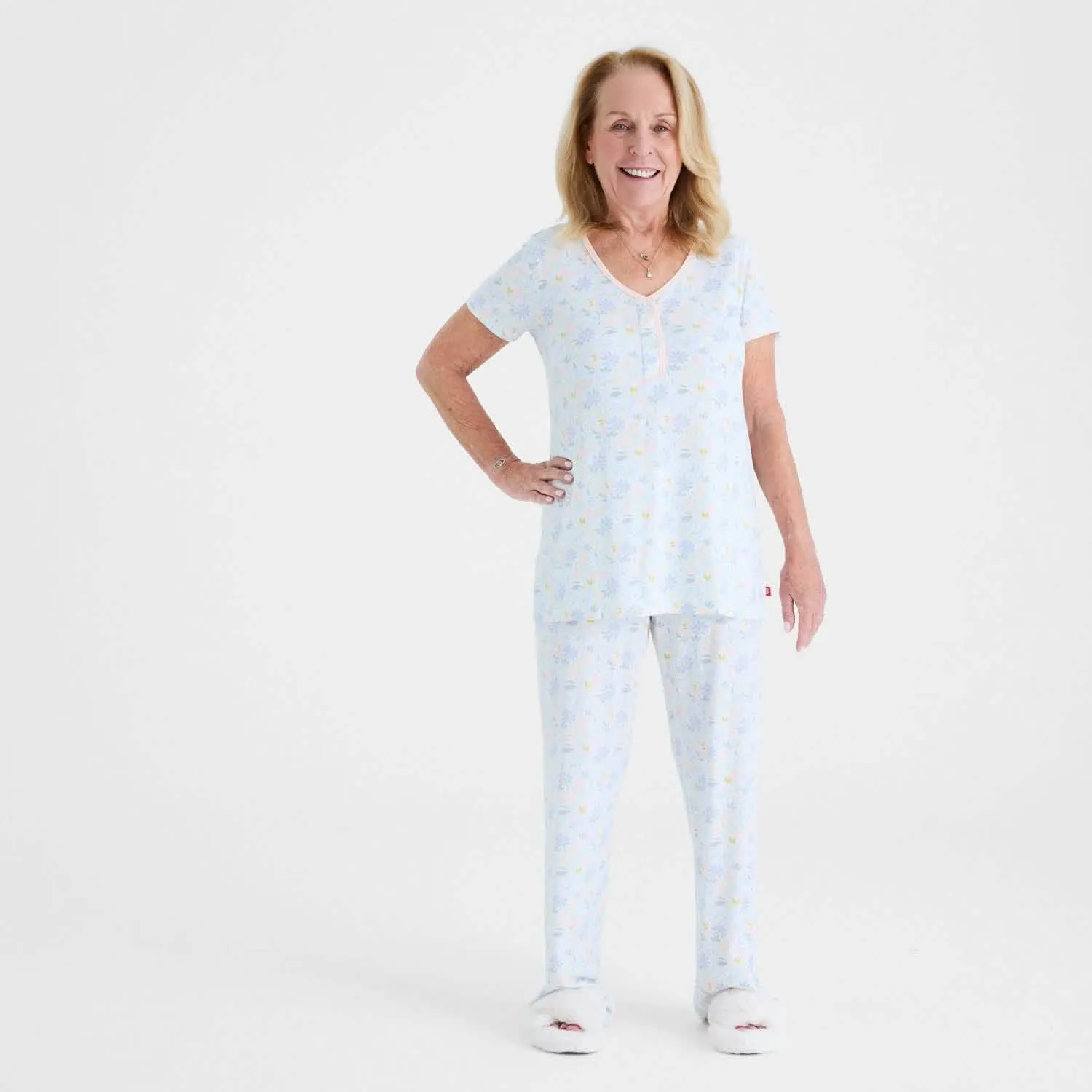 women's darby modal magnetic signature short sleeve pajama set
