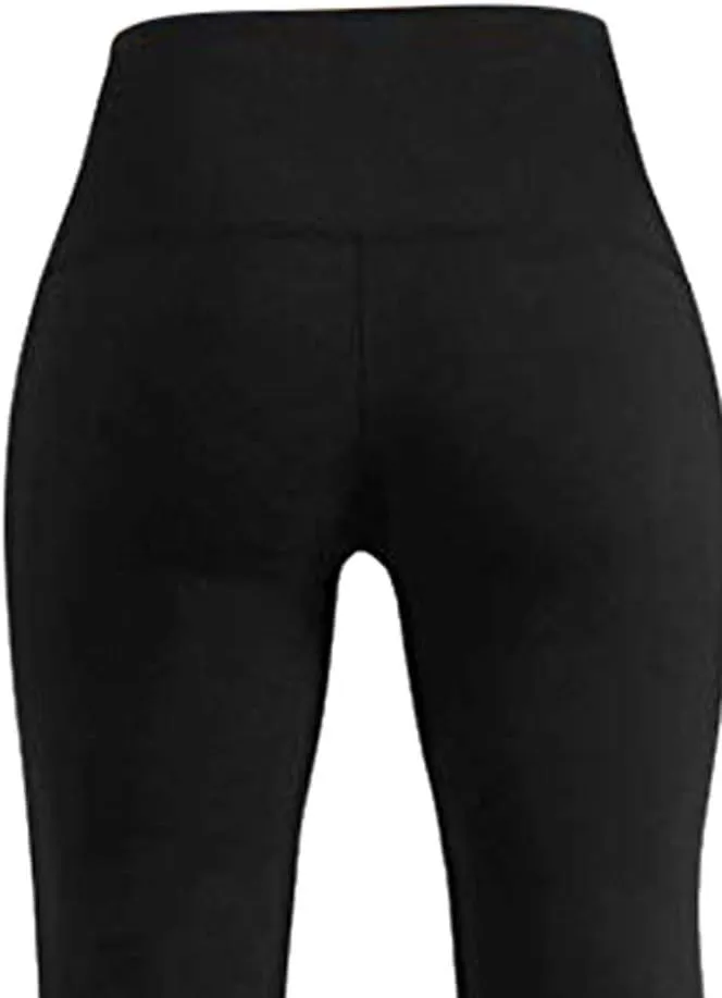 Women's Flare Yoga Pants 2024 Tummy Waisted Yoga Pants Control Pants Flare Leggings for Women Womens Fleece Lined