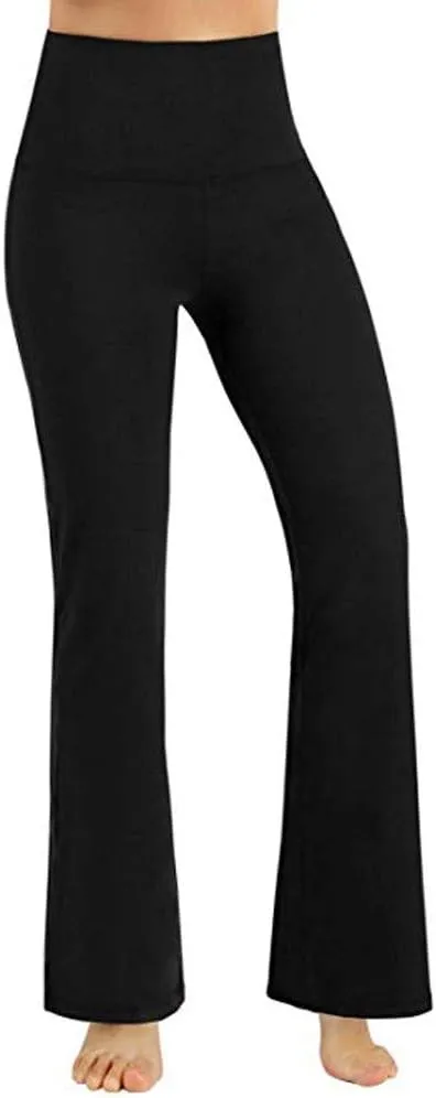 Women's Flare Yoga Pants 2024 Tummy Waisted Yoga Pants Control Pants Flare Leggings for Women Womens Fleece Lined