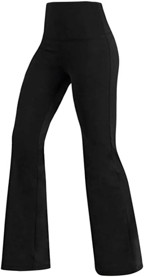 Women's Flare Yoga Pants 2024 Tummy Waisted Yoga Pants Control Pants Flare Leggings for Women Womens Fleece Lined