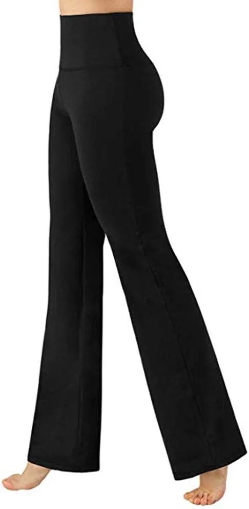 Women's Flare Yoga Pants 2024 Tummy Waisted Yoga Pants Control Pants Flare Leggings for Women Womens Fleece Lined