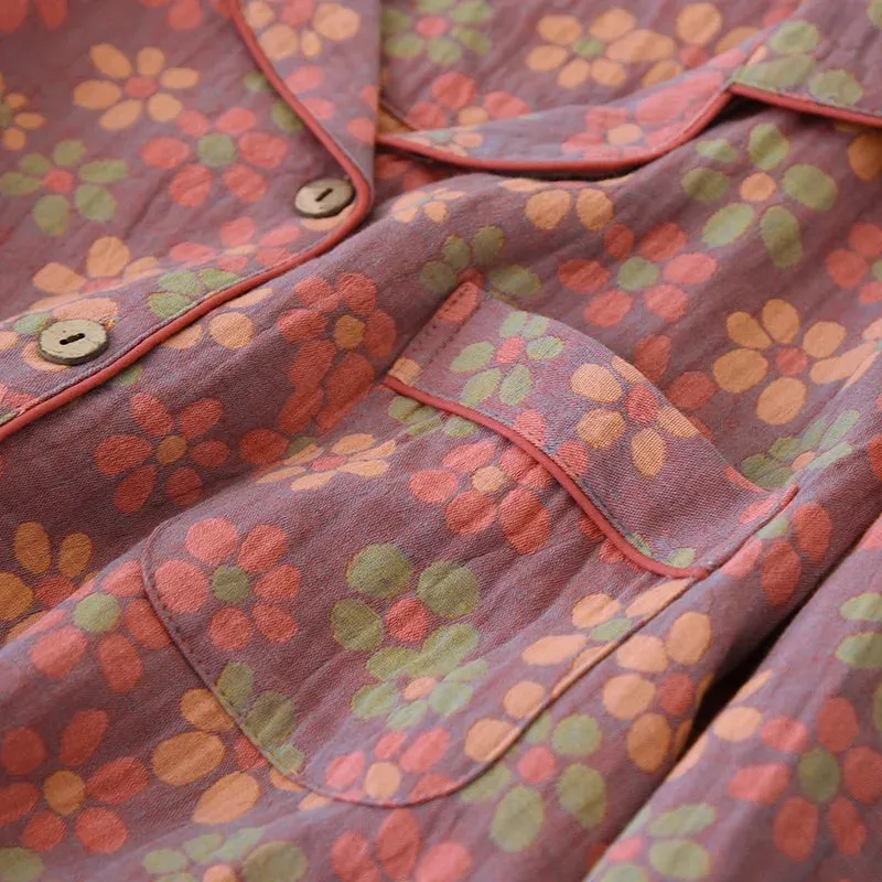 Women's Floral Print Pajamas - Pure Cotton
