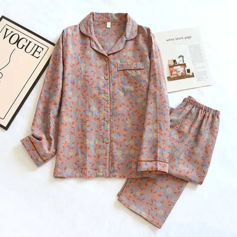 Women's Floral Print Pajamas - Pure Cotton