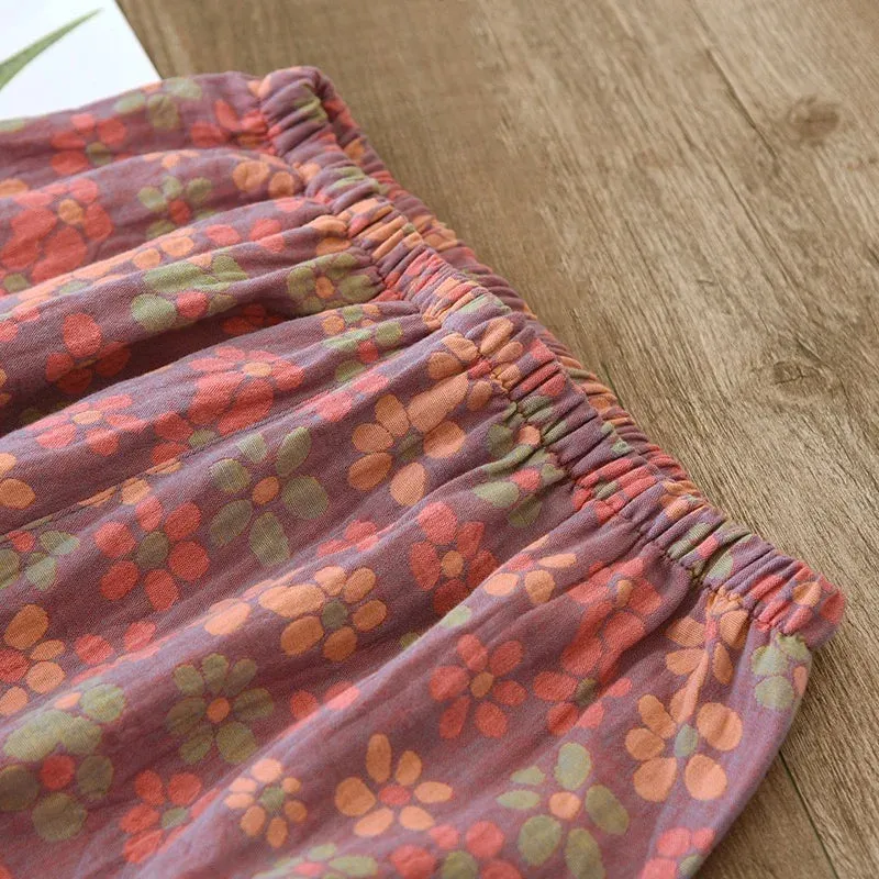 Women's Floral Print Pajamas - Pure Cotton