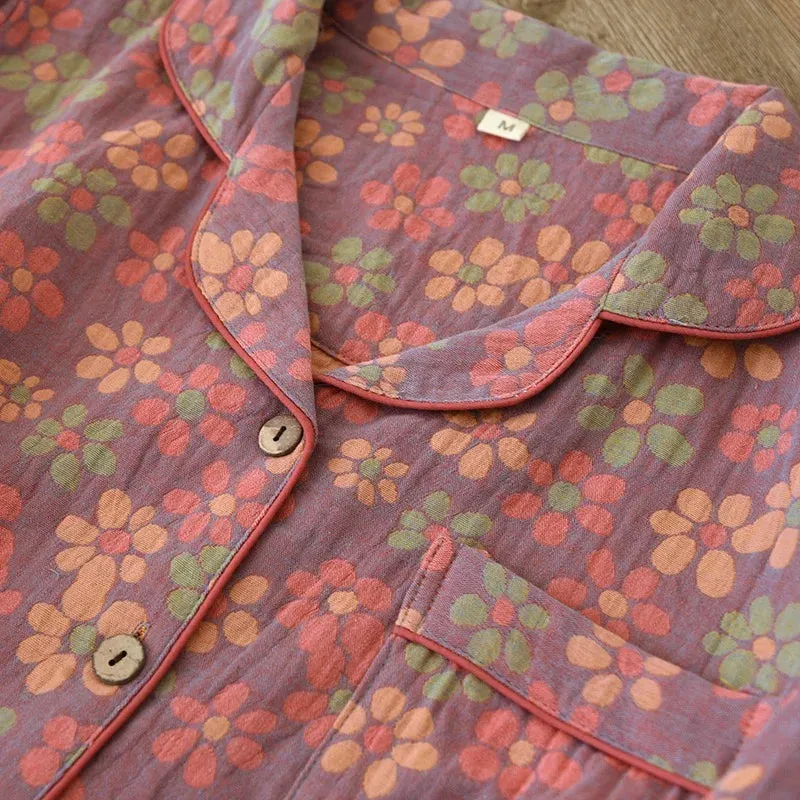 Women's Floral Print Pajamas - Pure Cotton