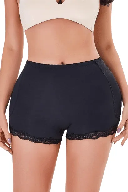 Womens Full Size Lace Trim Shaping Shorts