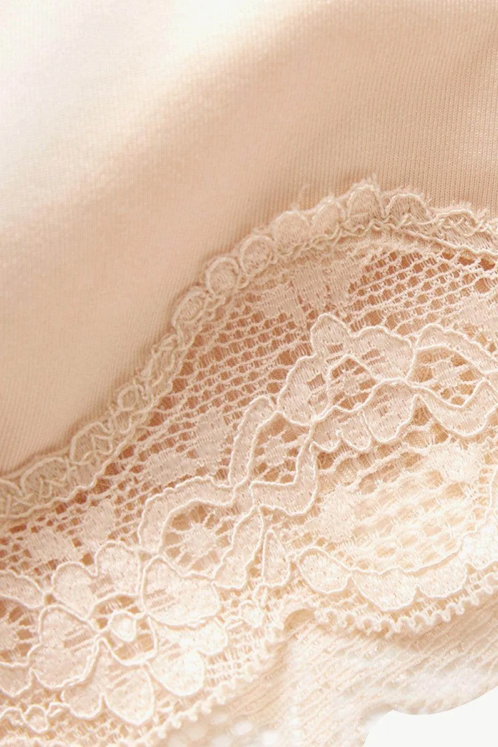 Womens Full Size Lace Trim Shaping Shorts