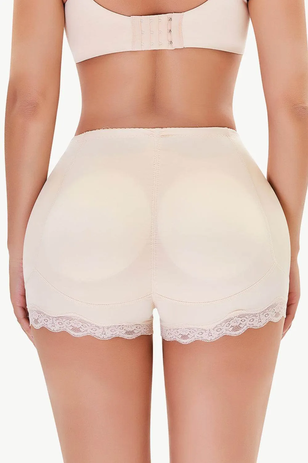 Womens Full Size Lace Trim Shaping Shorts