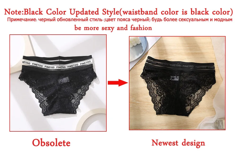 Women's Lingerie Lace Panties Underwear Floral Perspetive Panties Lace Panty Mesh Waist Seamless Briefs