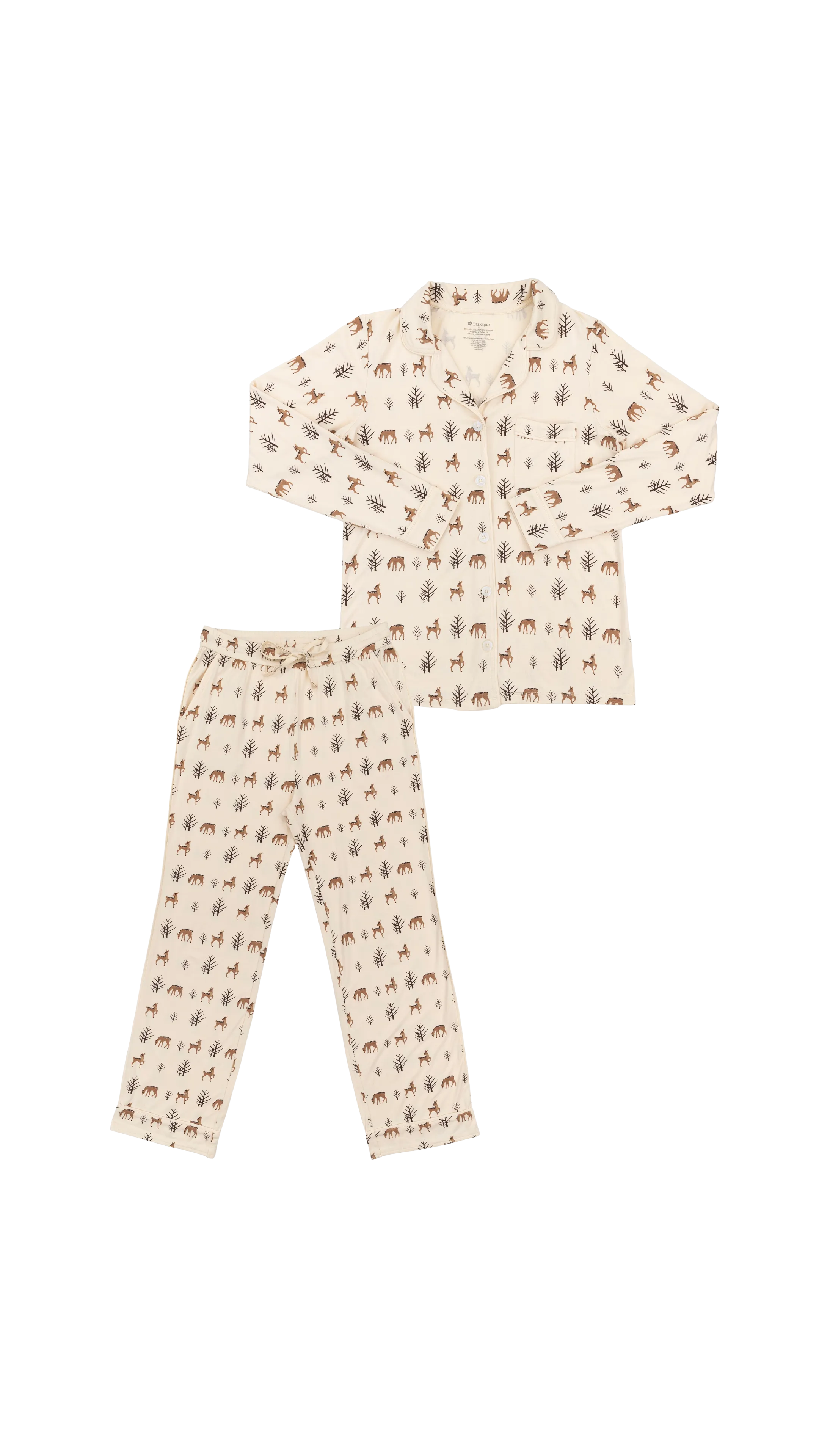 Women's Long Pajama Set in Prancer
