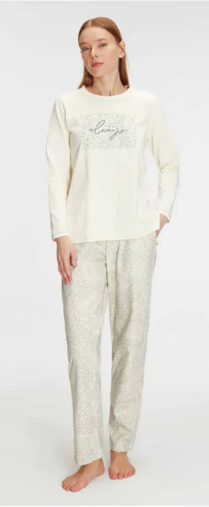 Women’s Long Sleeve Cotton Pajama Set