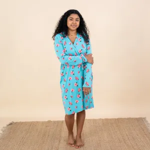 Women’s Lounge Robe in Hibiscus