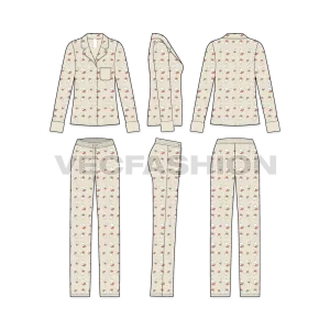 Women's Night Suit Vector
