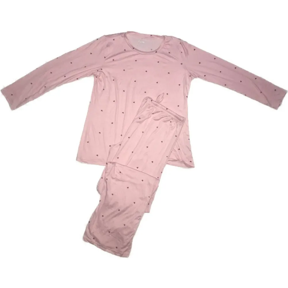 Women's Pajama Set 2pcs Long Sleeve Super Soft Top & Bottom Sleep Lounge Set