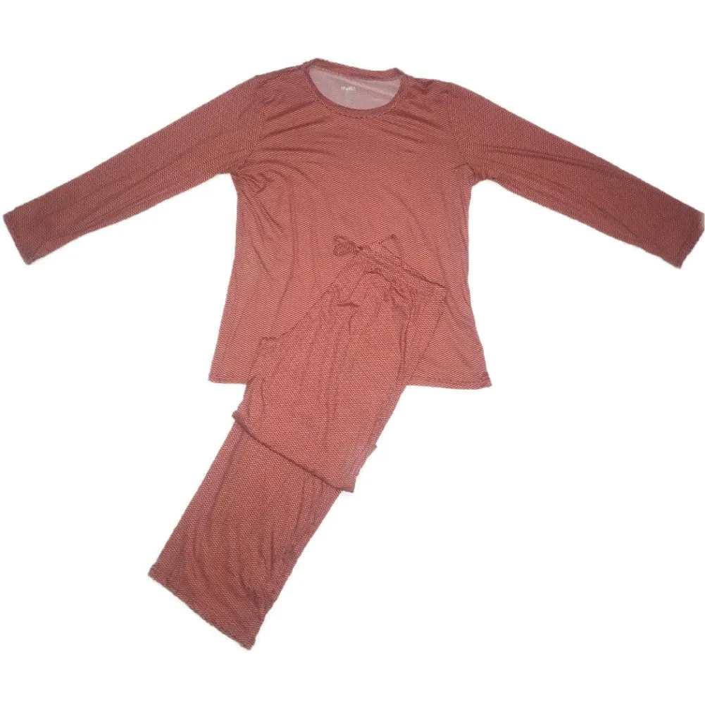 Women's Pajama Set 2pcs Long Sleeve Super Soft Top & Bottom Sleep Lounge Set