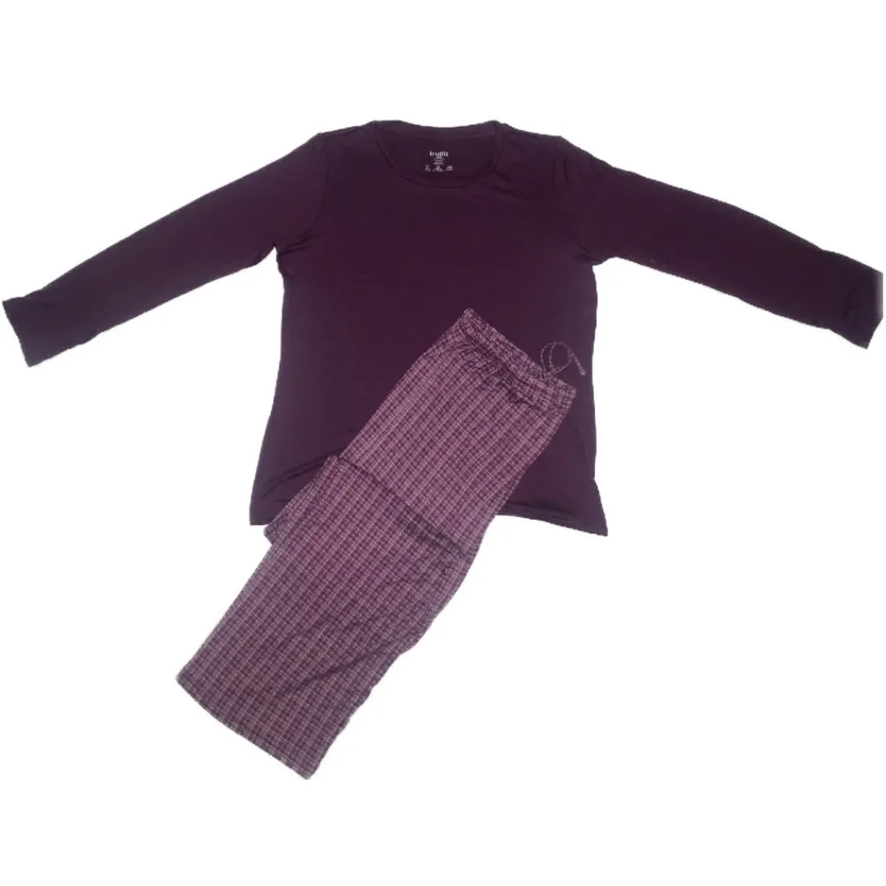 Women's Pajama Set 2pcs Long Sleeve Super Soft Top & Bottom Sleep Lounge Set
