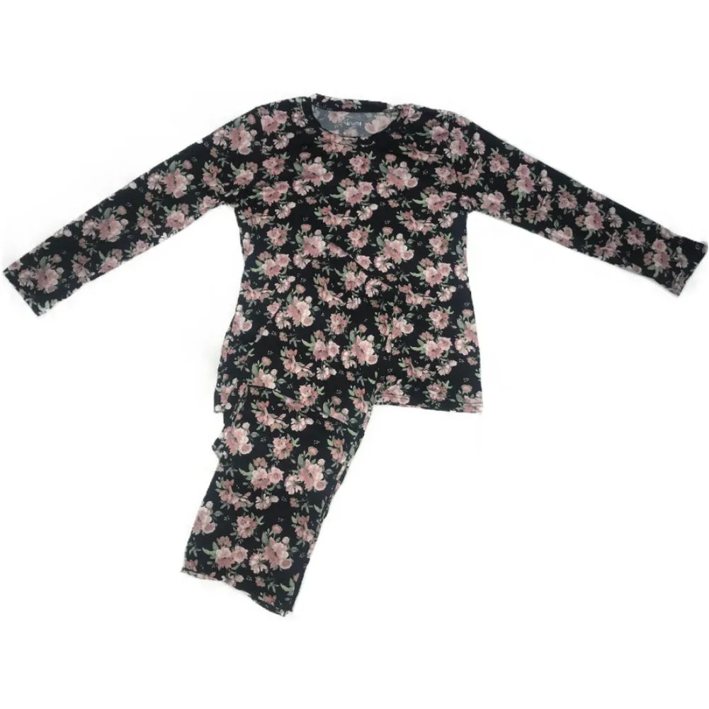Women's Pajama Set 2pcs Long Sleeve Super Soft Top & Bottom Sleep Lounge Set