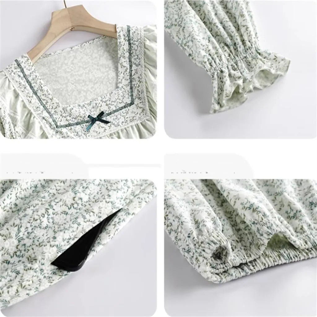 Women's Pajamas Can Be Worn Outside Spring and Autumn Long-sleeved Thin Mother's Casual Home Wear Set