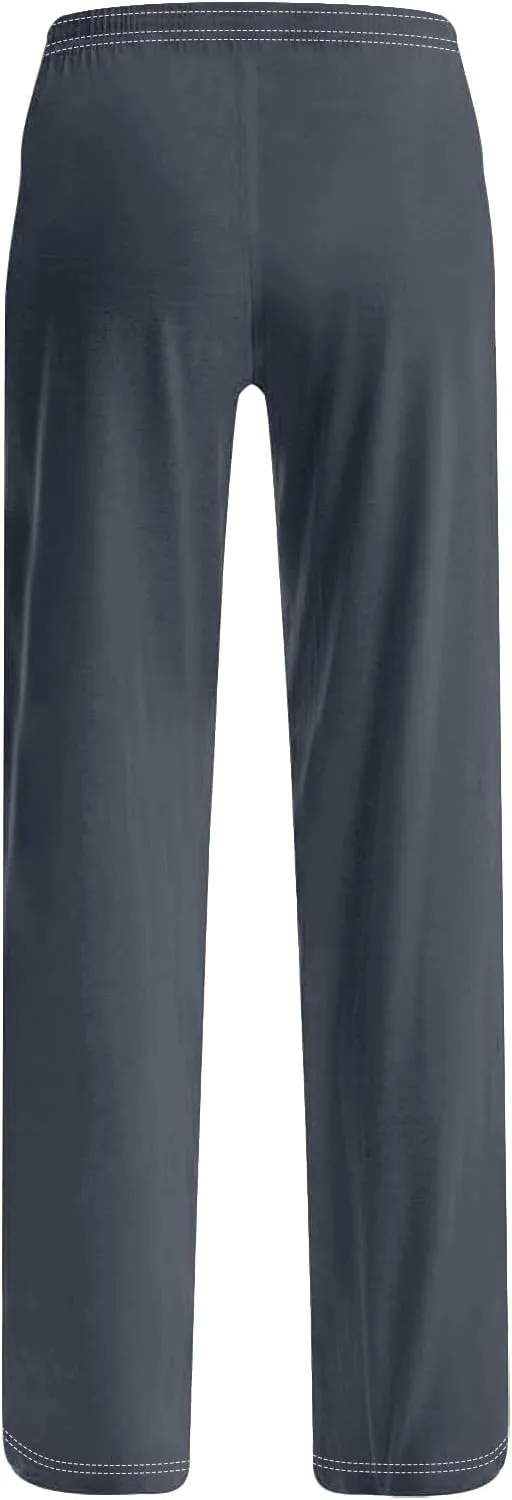 Women's Pajamas Pants Straight Wide Leg Casual Slacks Lounge at Home Daily Routine Cozy Leisure Sleeping Pants