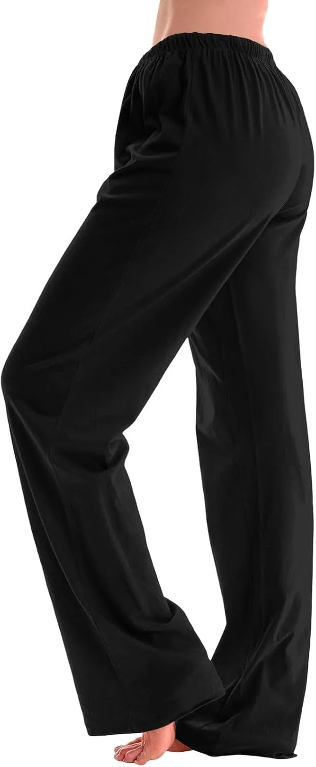 Women's Pajamas Pants Straight Wide Leg Casual Slacks Lounge at Home Daily Routine Cozy Leisure Sleeping Pants