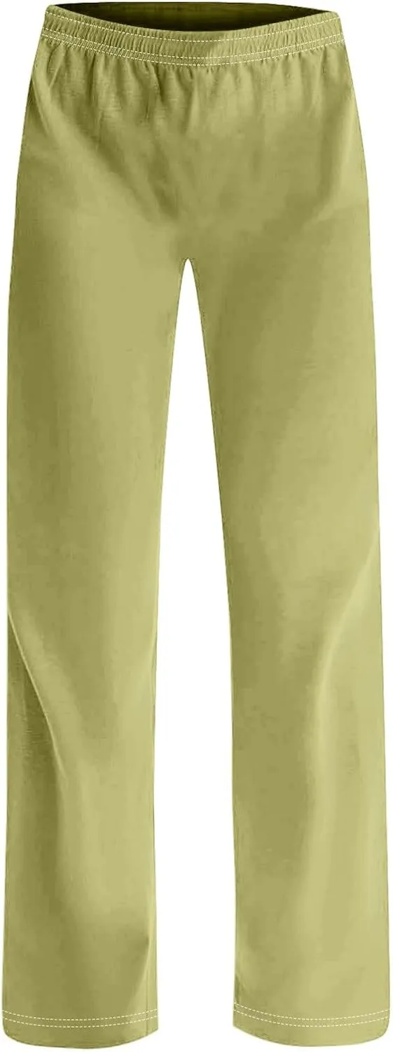 Women's Pajamas Pants Straight Wide Leg Casual Slacks Lounge at Home Daily Routine Cozy Leisure Sleeping Pants