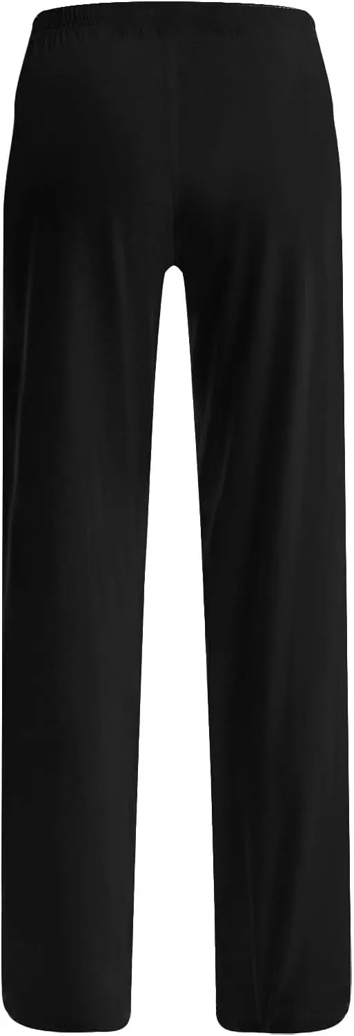 Women's Pajamas Pants Straight Wide Leg Casual Slacks Lounge at Home Daily Routine Cozy Leisure Sleeping Pants