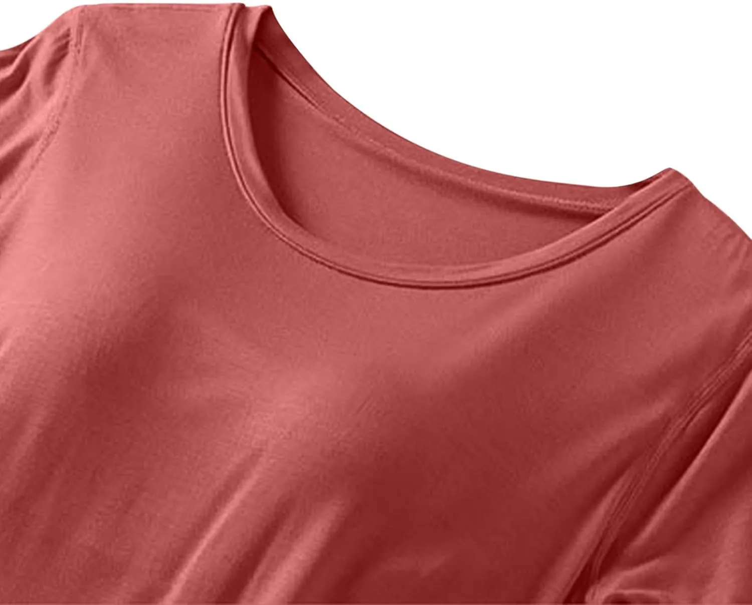 Women's Pajamas Sets Built In Bra Soft Modal Pjs Sleepwear Lounge Set Casual Short Sleeve Nightshirts With Long Pants