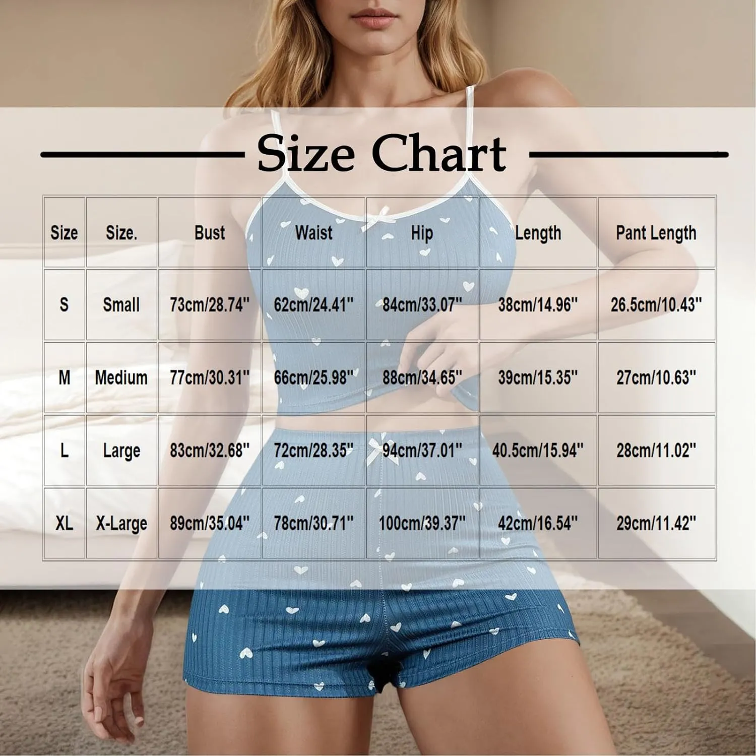 Women's Ribbed Knit Pajama Sets Spaghetti Strap Sleeveless Crop Tops and Stretch Shorts Casual 2 Piece Nightwear Set