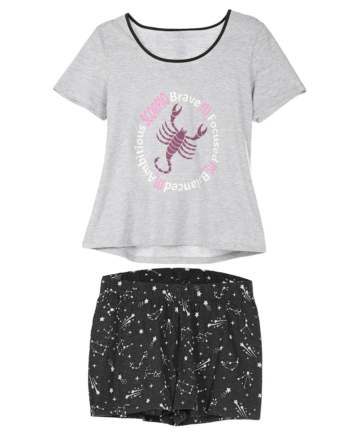 Women's Scorpio Zodiac Sign PJ Short Set