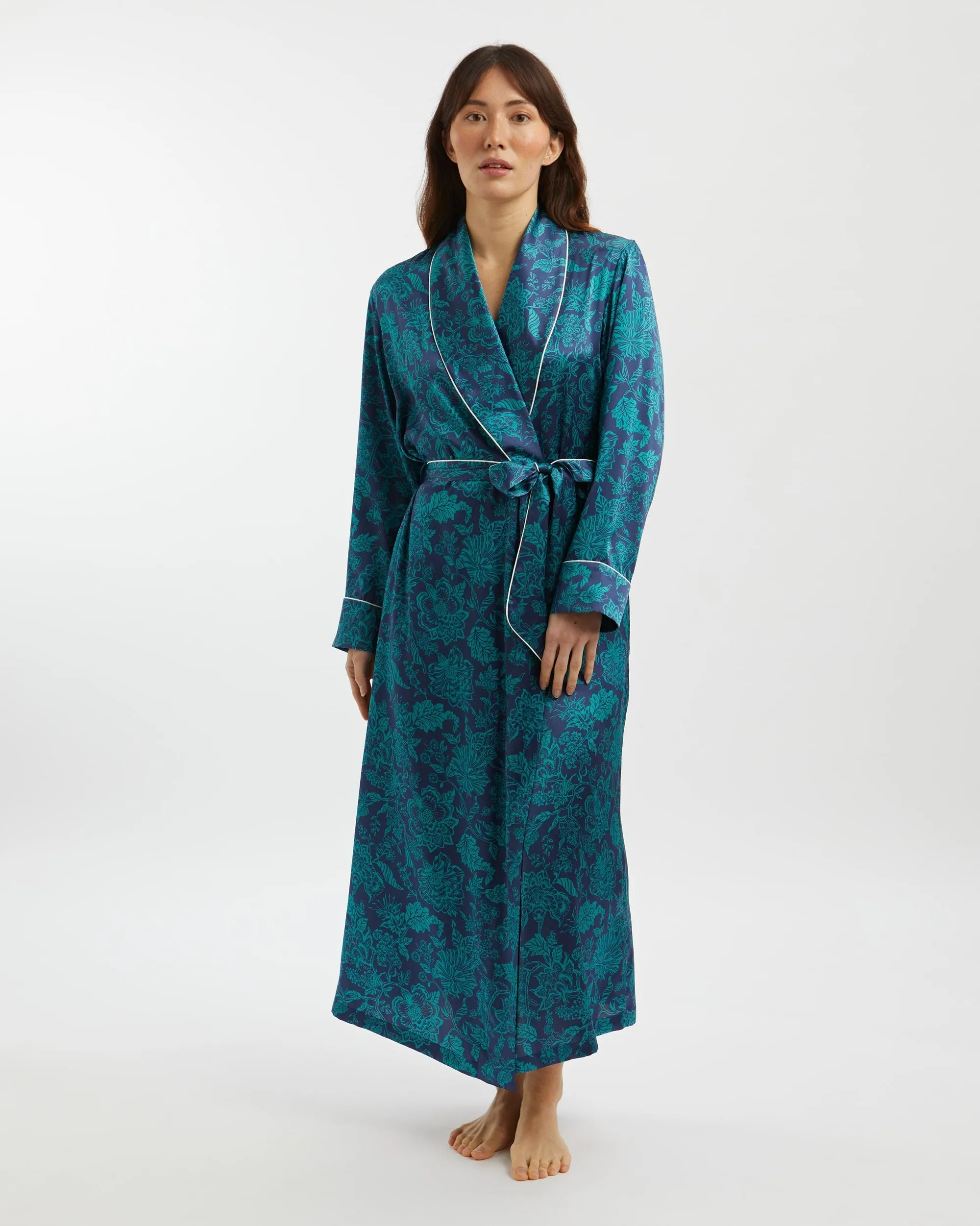 Women's Silk Robe - Christelle