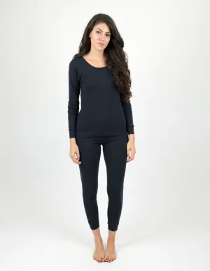 Women's Solid Navy Pajamas