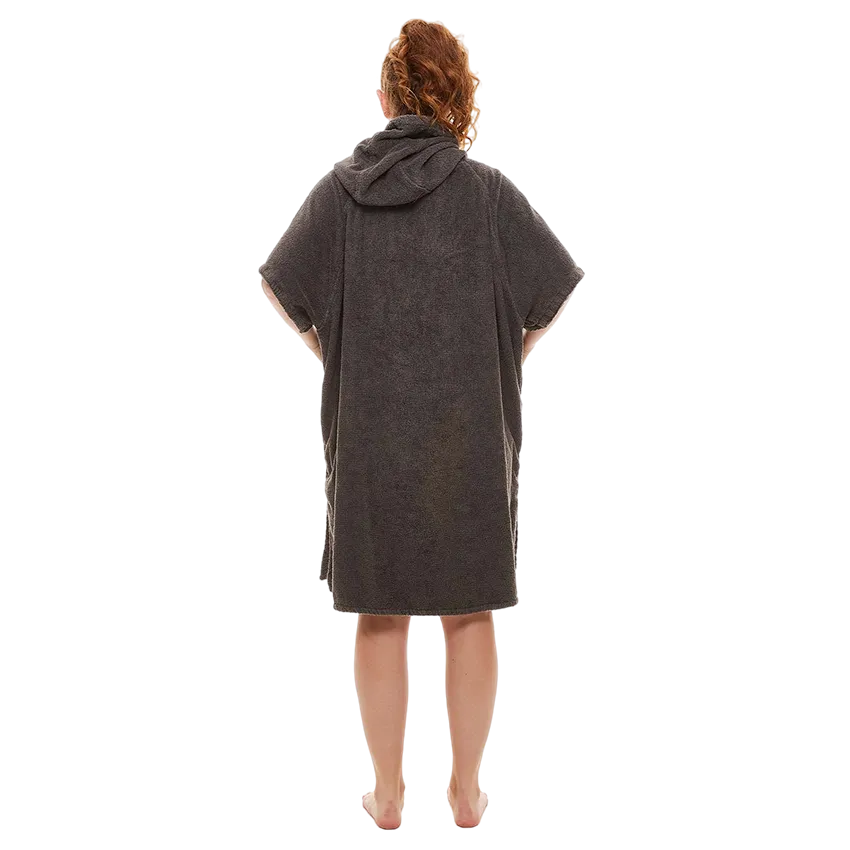 Women's Towelling Change Robe - Grey
