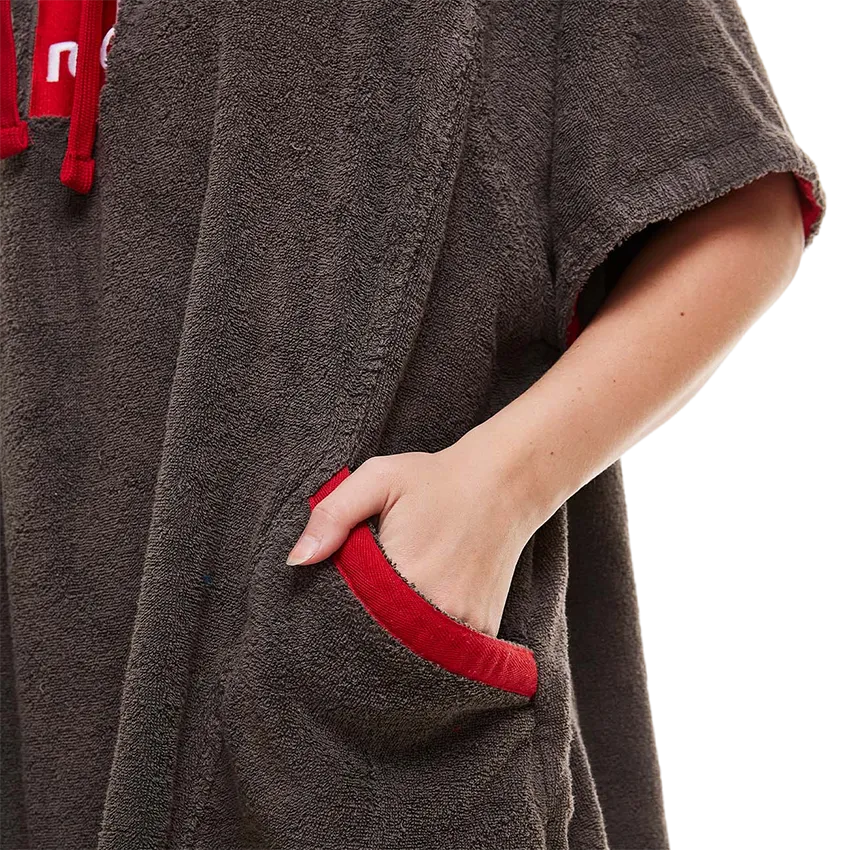 Women's Towelling Change Robe - Grey
