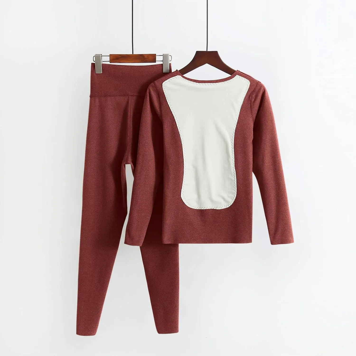 Womens Winter Pajamas Set Thick Warm Fleece Lined Loungewear Set 2 Piece Pullover Shirts and Long Pants Sleepwear