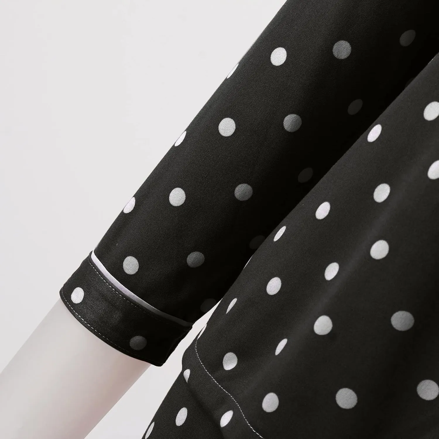 Womens Y2k Dot Print 2 Piece Pajamas,Lightweight Soft Notch Collar Long Sleeve Sleepwear Long Pants Sexy Loungewear