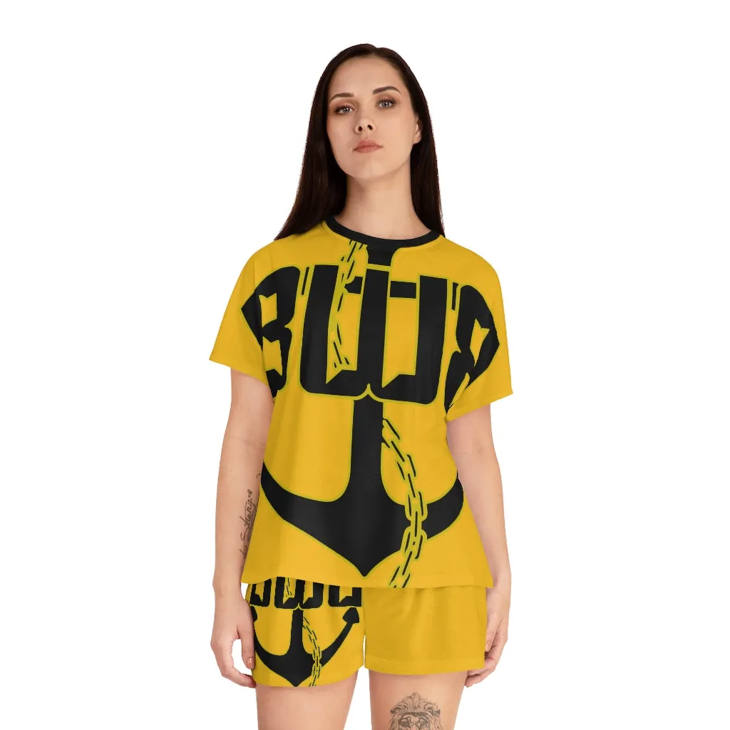 Women's Yellow Short Pajama Set