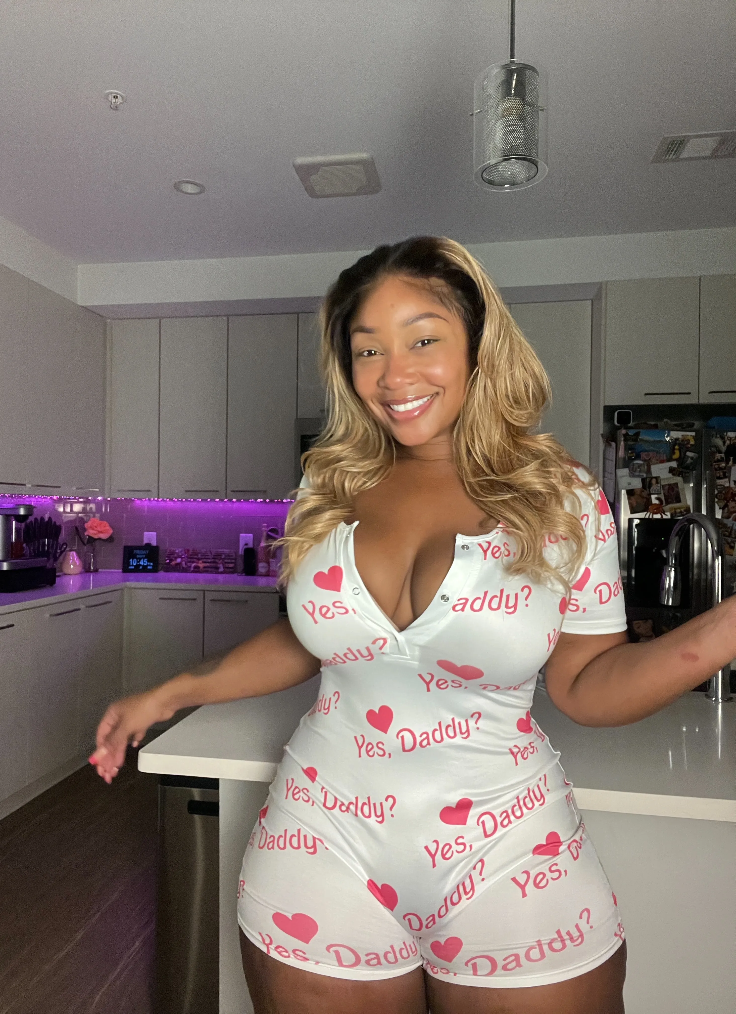 Yes Daddy shorts onesie