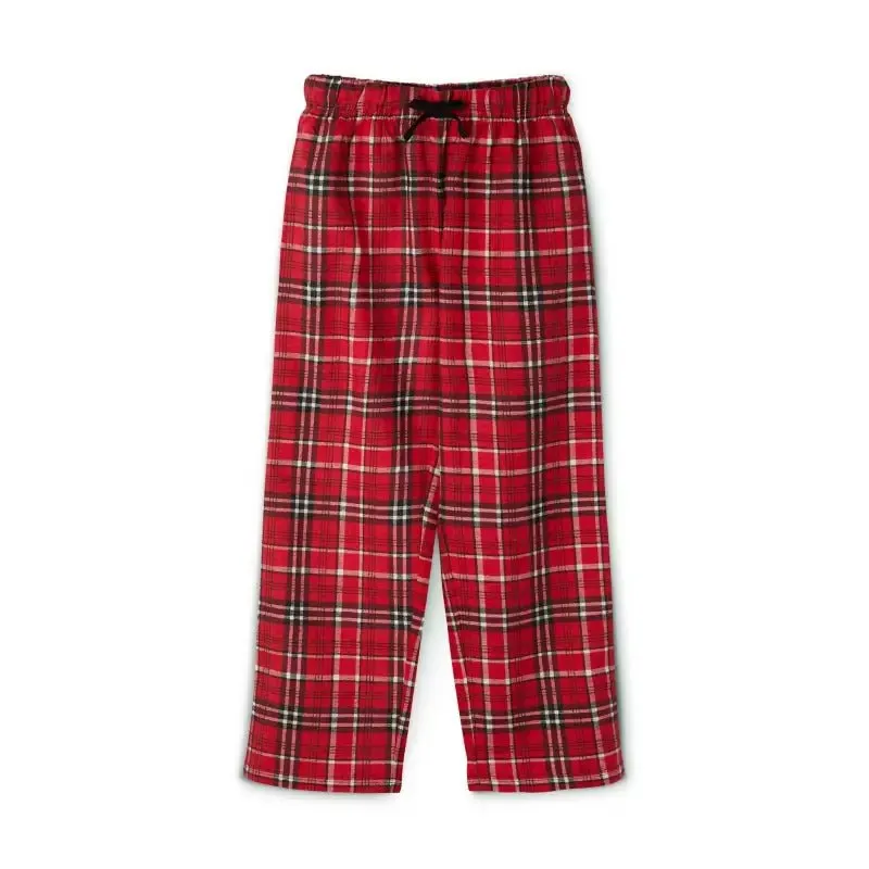 Youth Holiday Outfit Set with 100% Cotton Comfort and Trendy Plaid Design