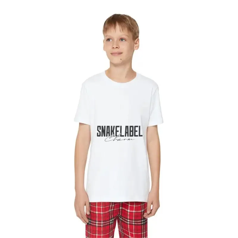 Youth Holiday Outfit Set with 100% Cotton Comfort and Trendy Plaid Design