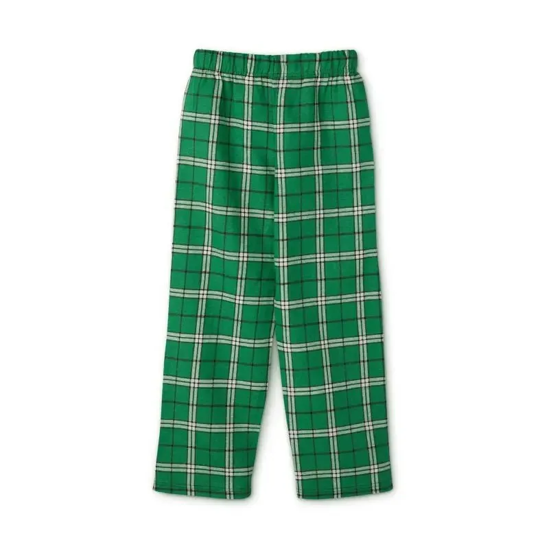 Youth Holiday Outfit Set with 100% Cotton Comfort and Trendy Plaid Design