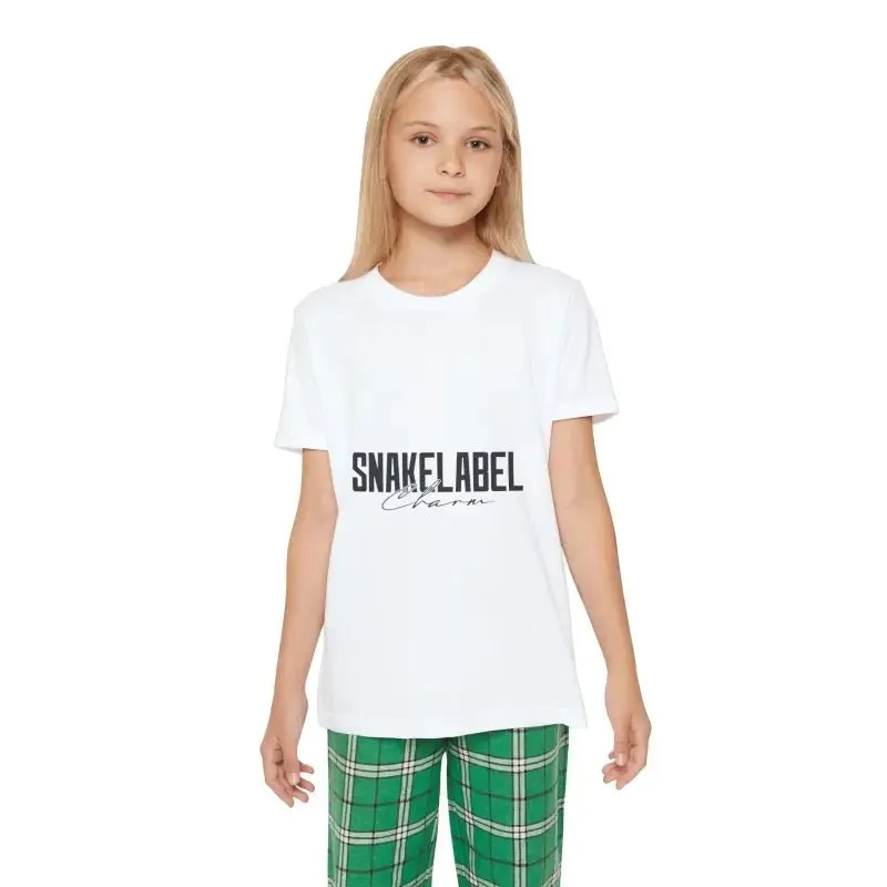 Youth Holiday Outfit Set with 100% Cotton Comfort and Trendy Plaid Design
