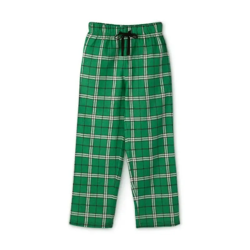 Youth Holiday Outfit Set with 100% Cotton Comfort and Trendy Plaid Design