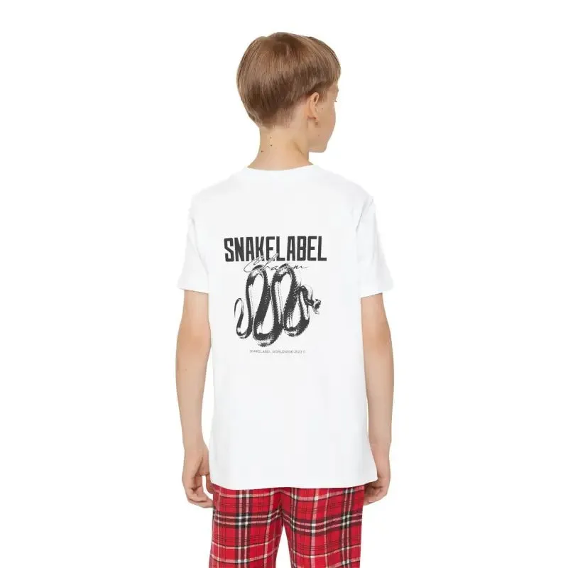 Youth Holiday Outfit Set with 100% Cotton Comfort and Trendy Plaid Design