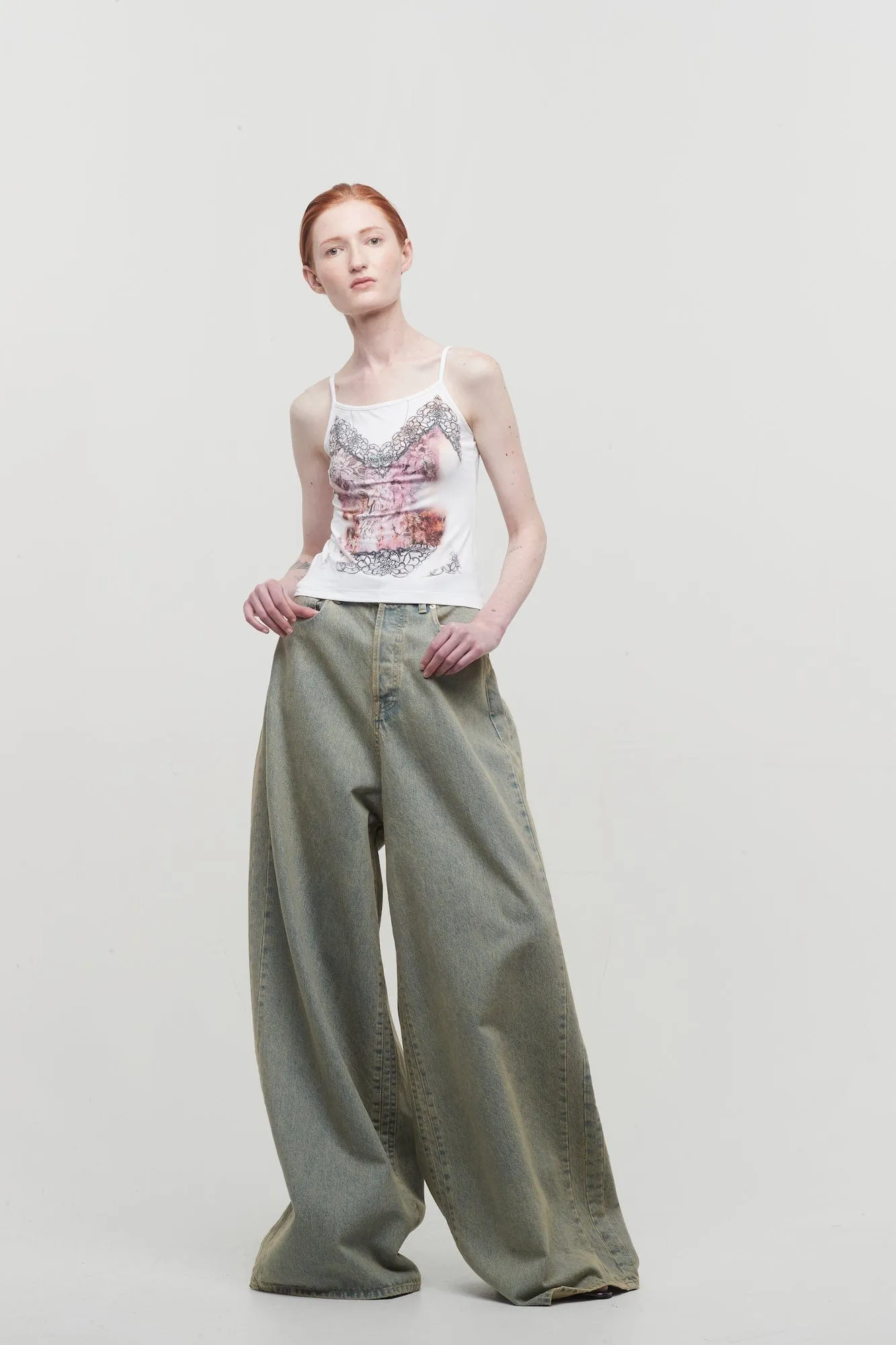 Y/Project Lace Print Tank Top
