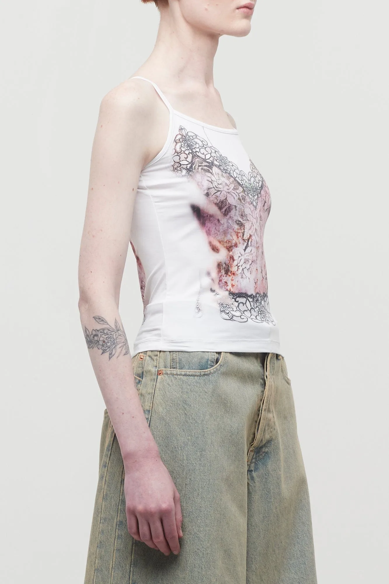 Y/Project Lace Print Tank Top