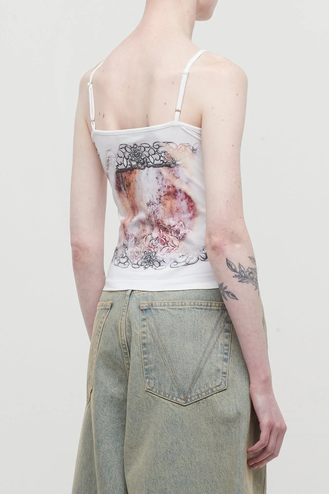 Y/Project Lace Print Tank Top