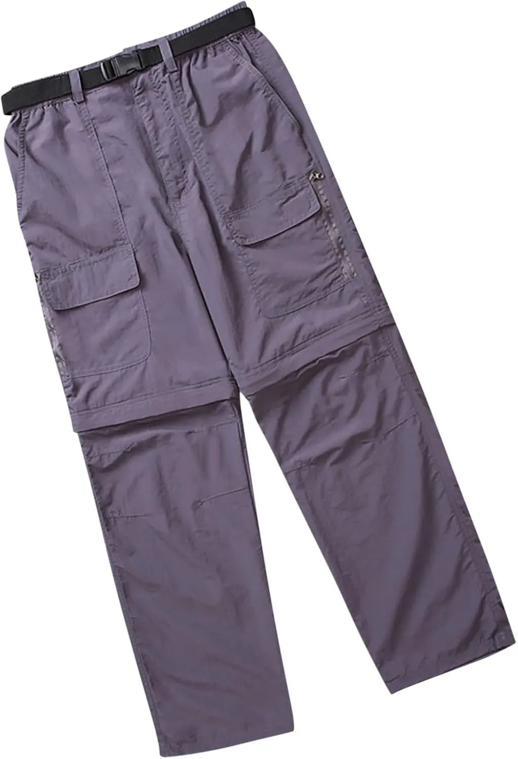 Zeiyignr Men's Outdoor Casual Detachable Quick Dry Lightweight Hiking Cargo Pants with Multi Pockets Camping Fishing Pants